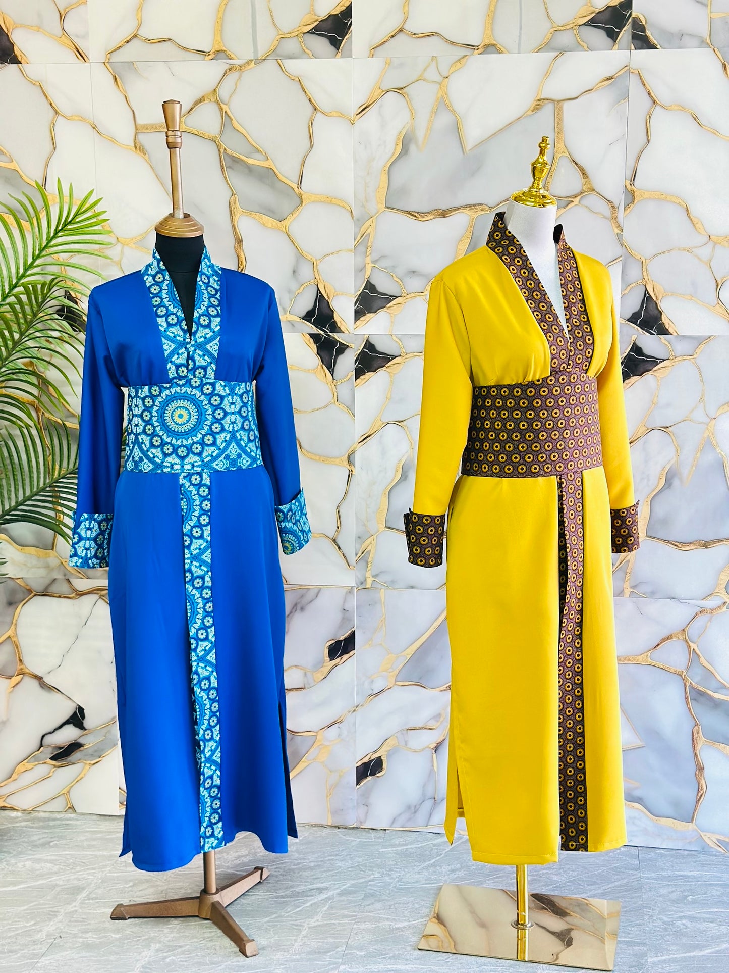 Royal blue Traditional kimono