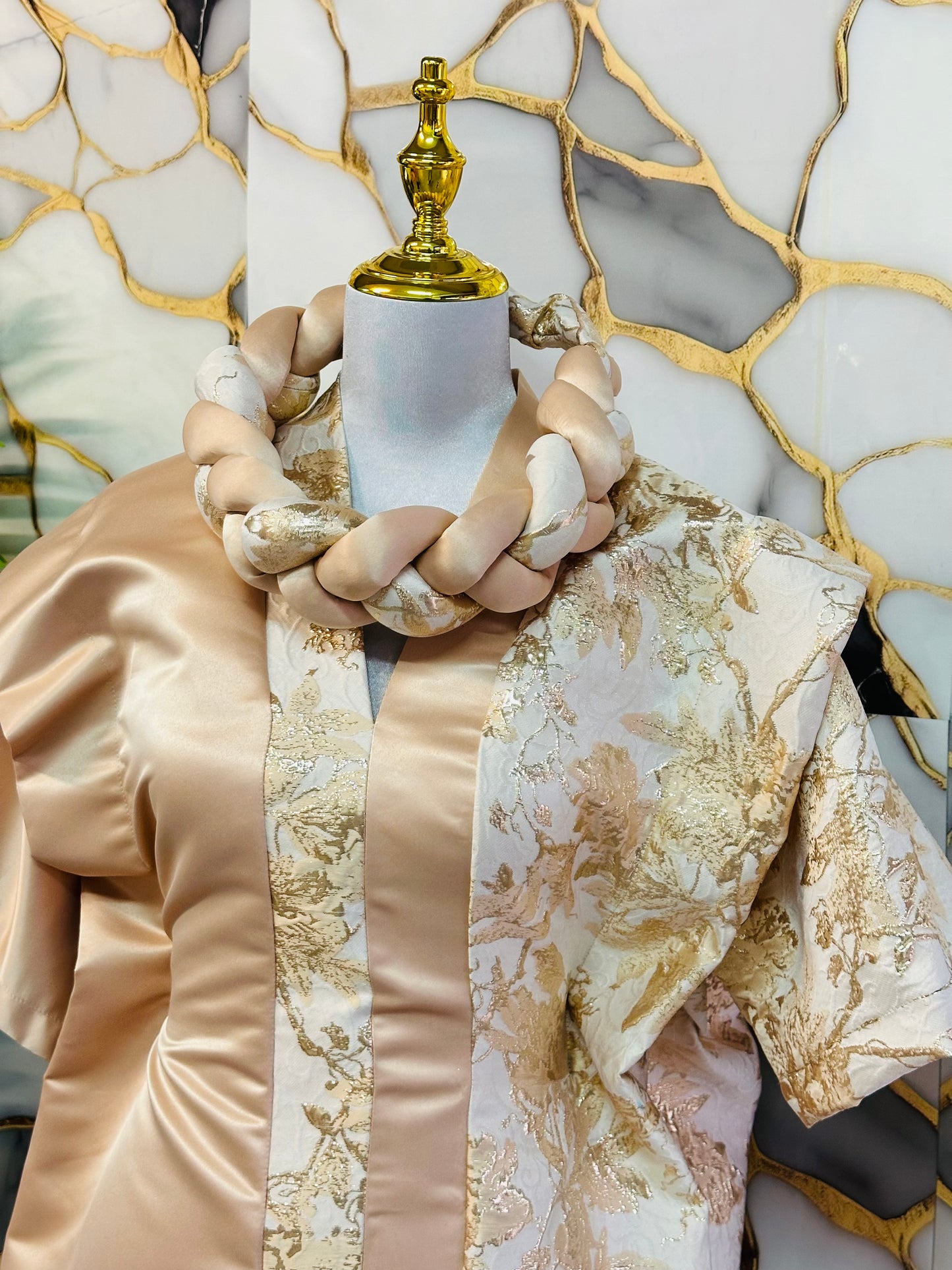 Nude kaftan Bou Bou +headband