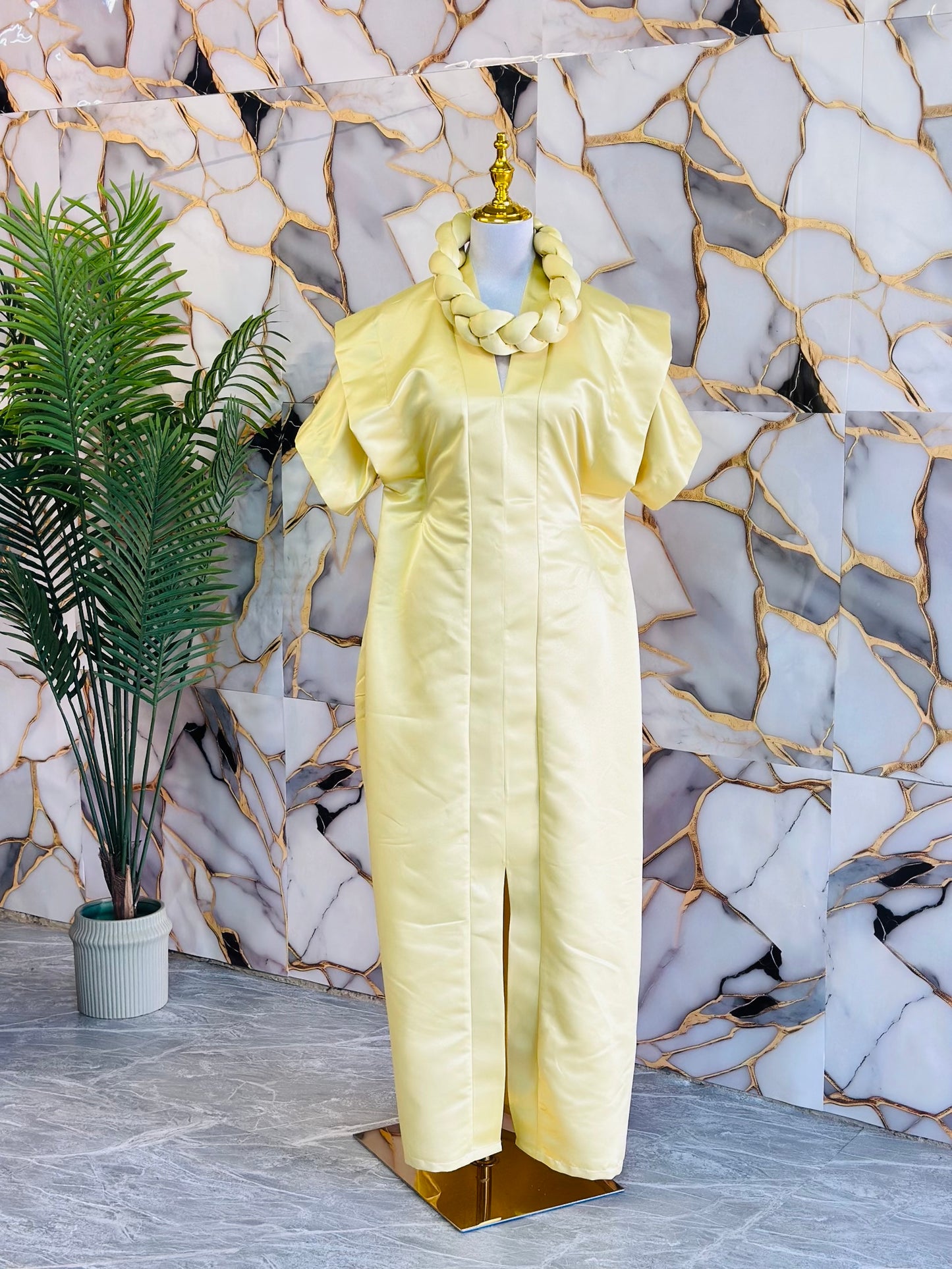 Butter yellow Bou Bou dress