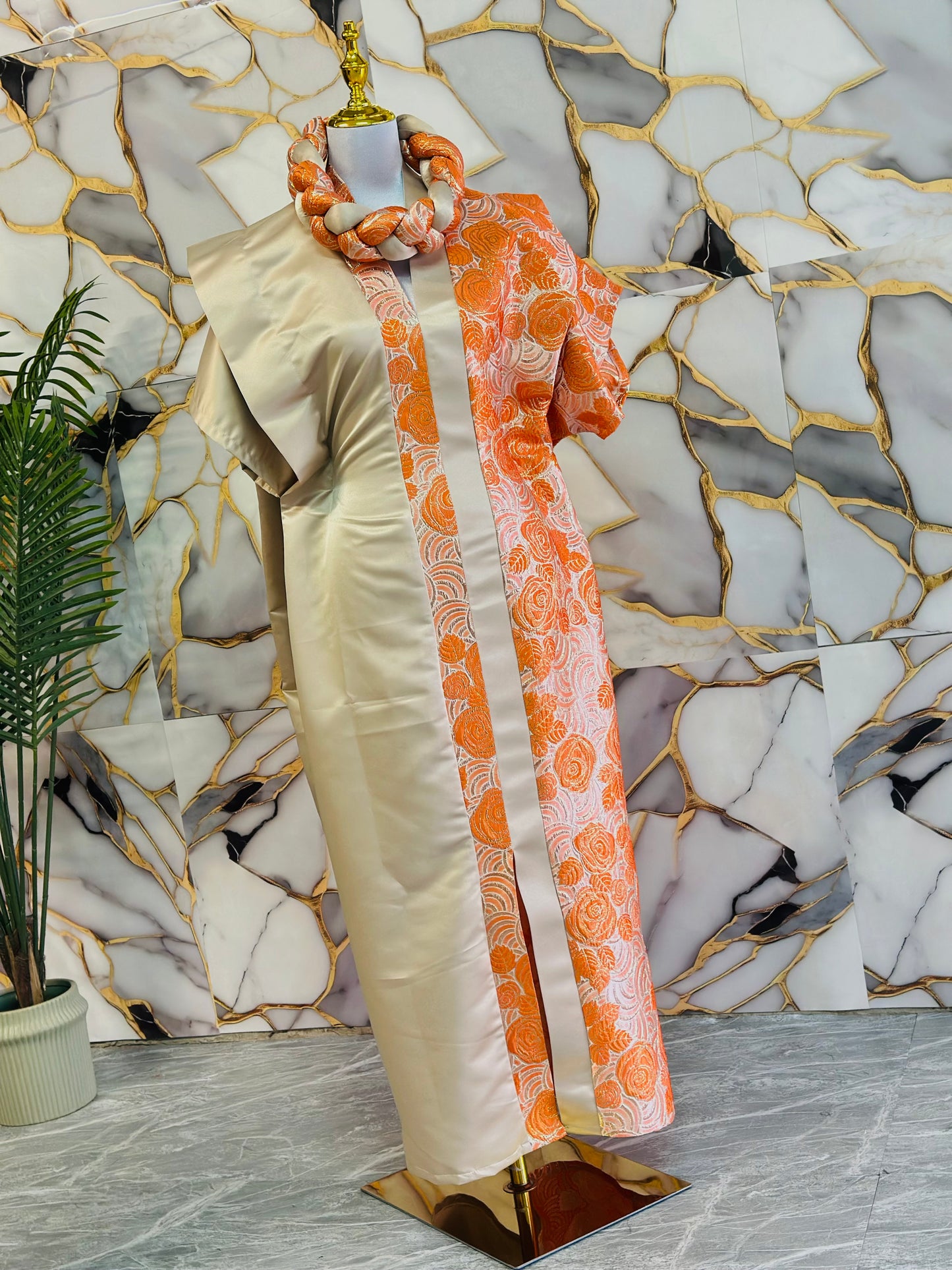 Textured Kaftan Dress