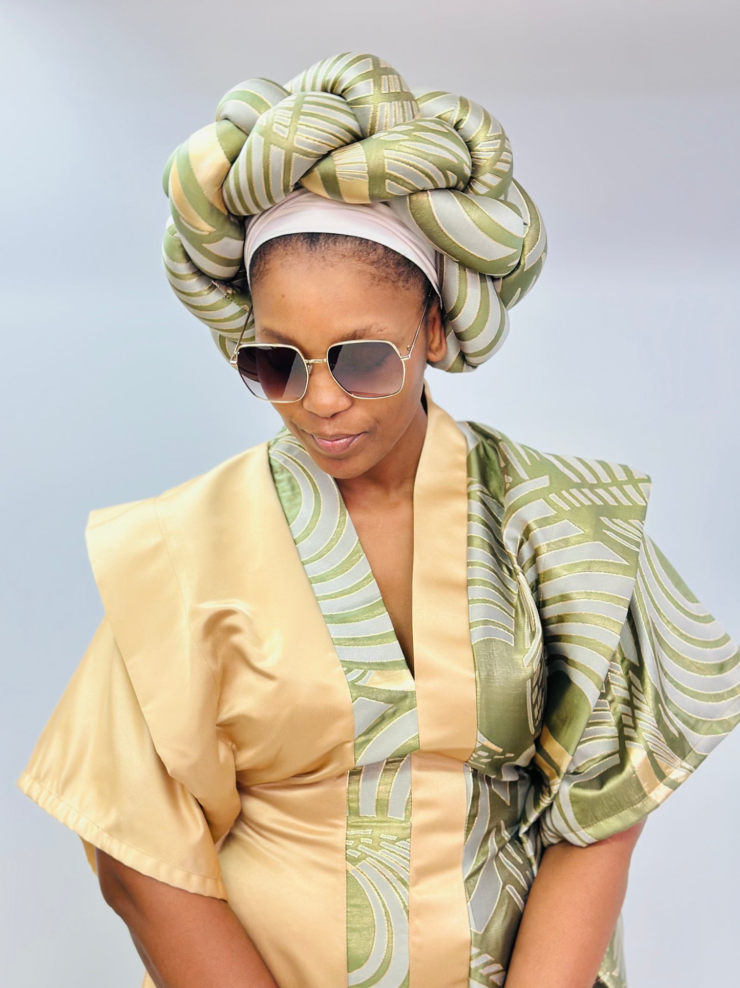 Textured kaftan Bou Bou dress