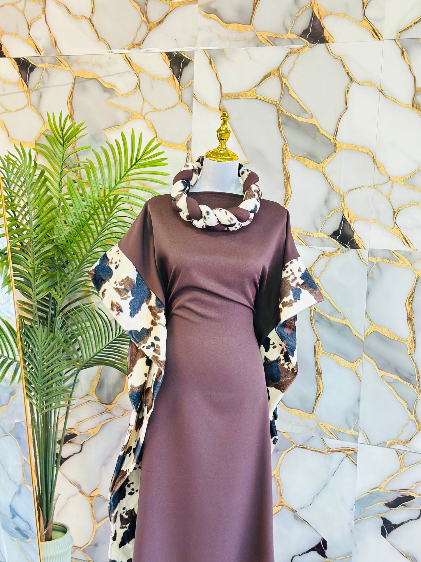 Brown Moo moo Bou Bou dress