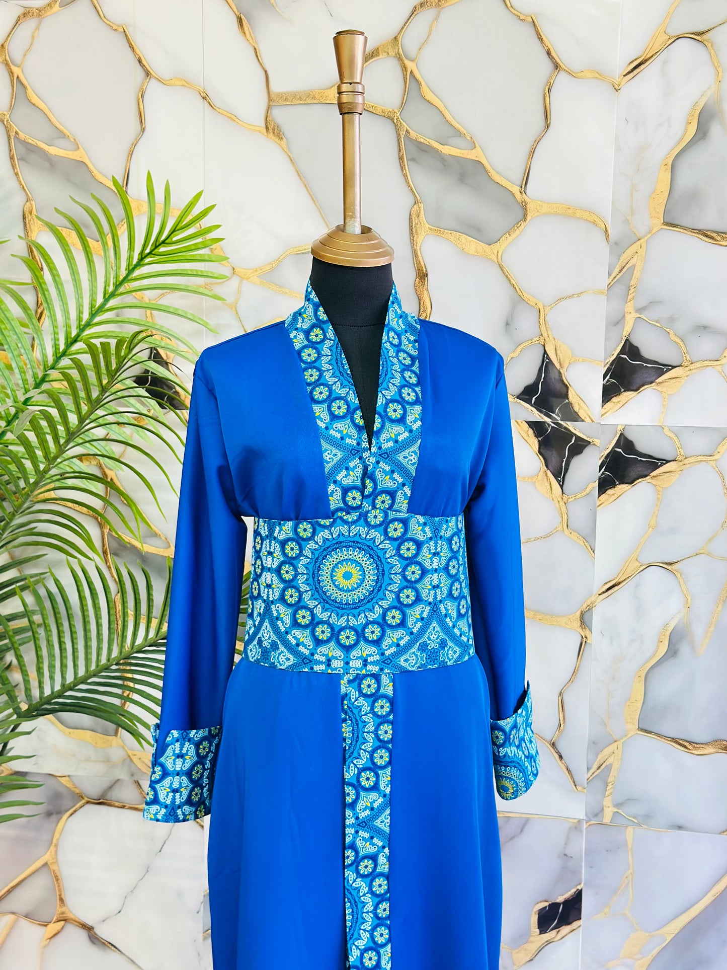 Royal blue Traditional kimono