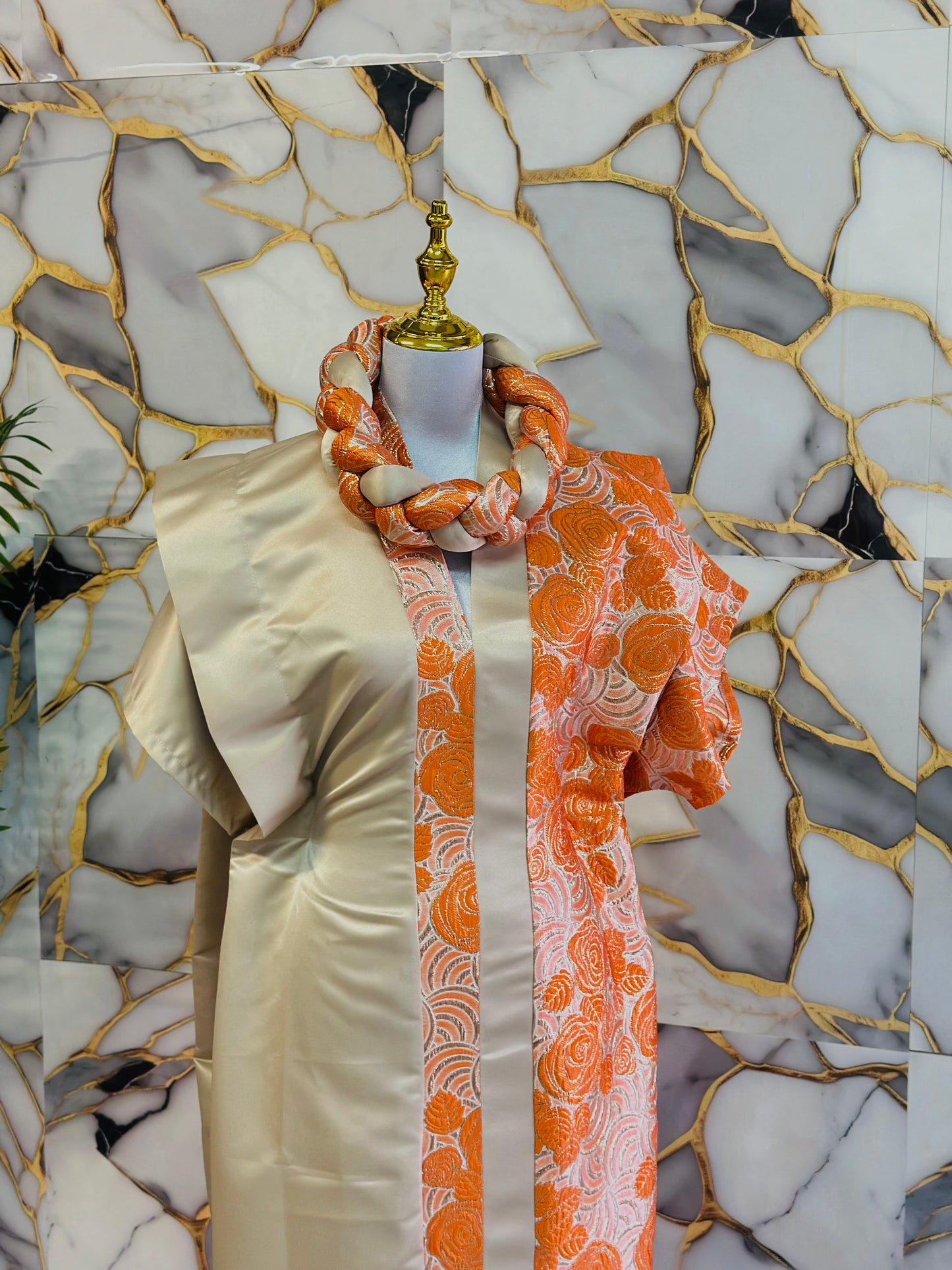 Textured Kaftan Dress