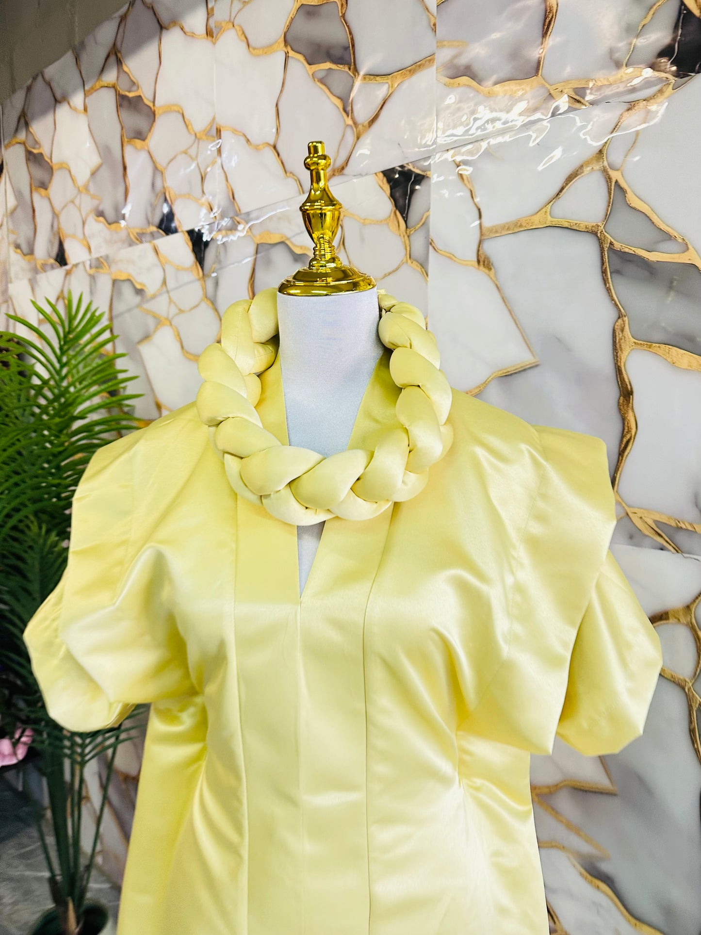 Butter yellow Bou Bou dress