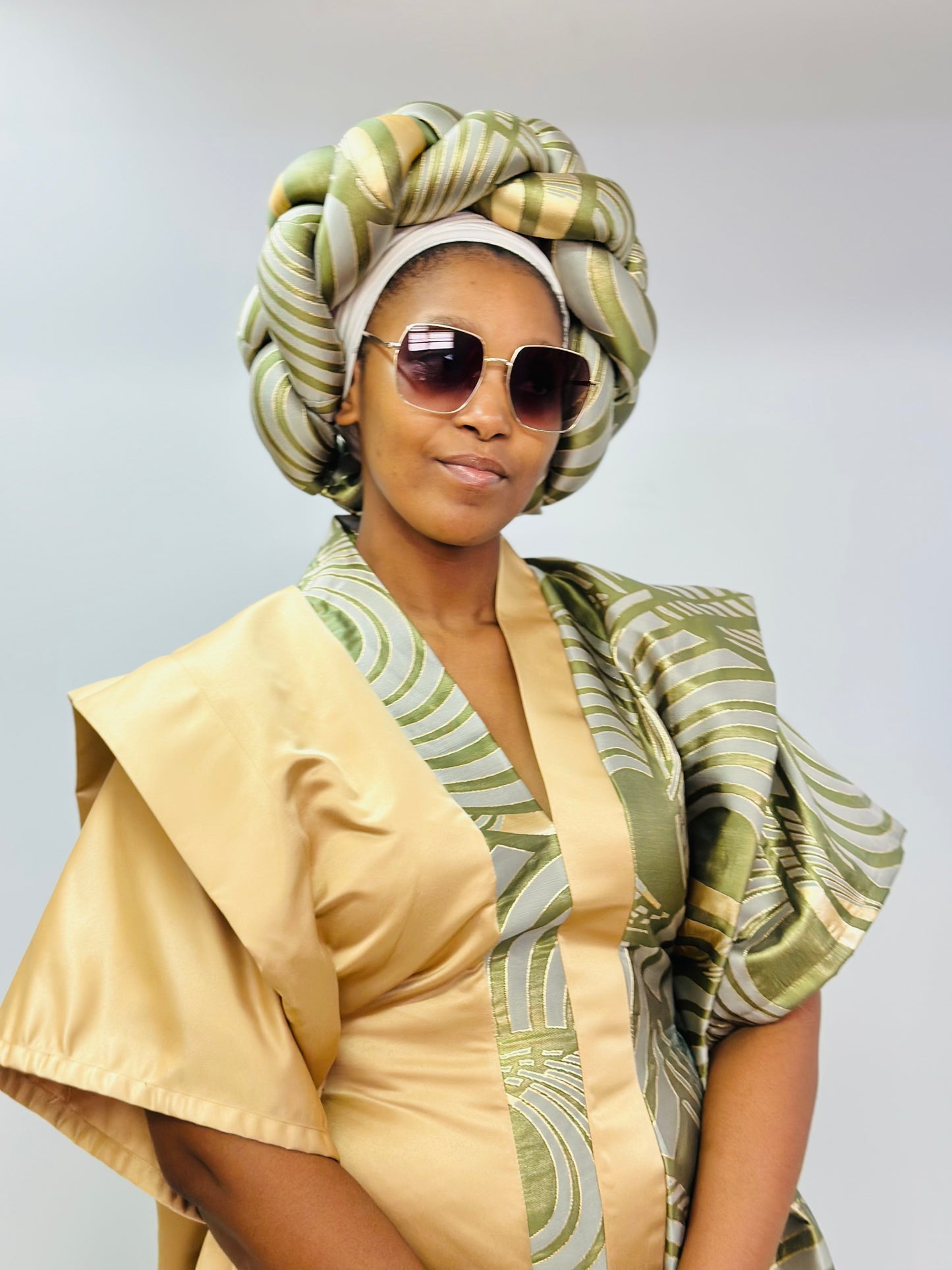 Textured kaftan Bou Bou dress