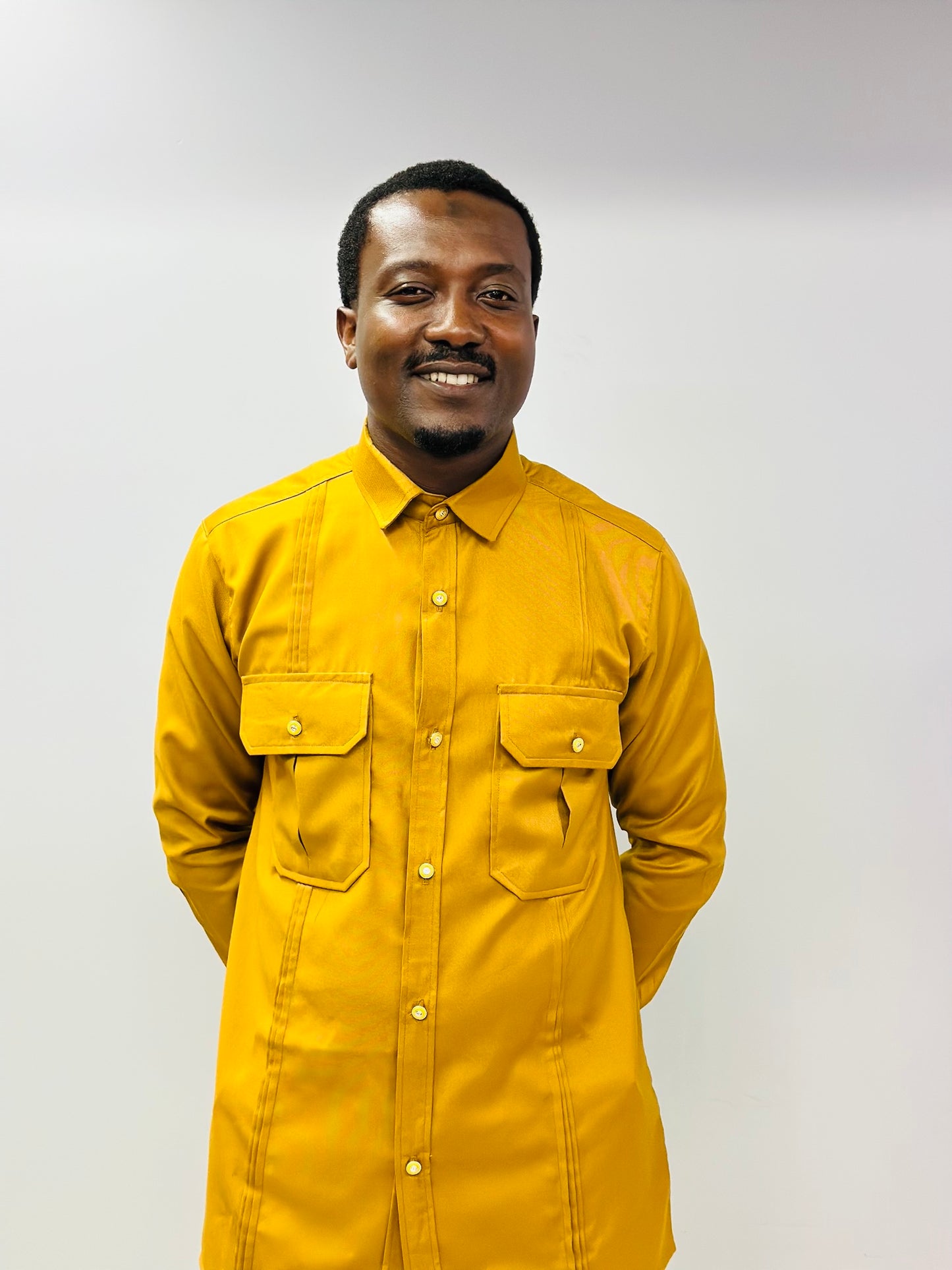 Collar Shirt and Pants Man’s Set