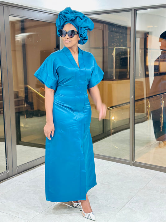 Pleated sleeve`Bou Bou Dress